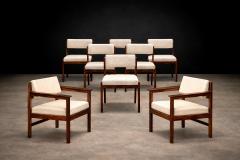 Sergio Rodrigues Sergio Rodrigues 1959 Eight Tiao chairs in Rosewood 2 armchairs 6 chairs  - 4557810