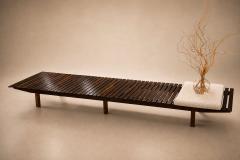 Sergio Rodrigues Sergio Rodrigues Brazilian Modern 1958 Mucki bench in Rosewood - 4612109