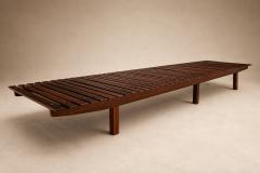 Sergio Rodrigues Sergio Rodrigues Brazilian Modern 1958 Mucki bench in Rosewood - 4612111