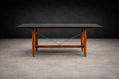 Sergio Rodrigues Sergio Rodrigues Burton Dining Table in Freij Polished Black Stone - 4525012
