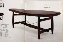 Sergio Rodrigues Sergio Rodrigues Burton Dining Table in Freij Polished Black Stone - 4534993