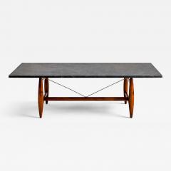 Sergio Rodrigues Sergio Rodrigues Burton Dining Table in Freij Polished Black Stone - 4538859