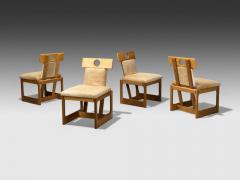 Sergio Rodrigues Sergio Rodrigues Cavoina Cowhide Four Cuiab Dining Chairs Brazil 1985 - 4418482