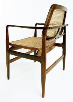 Sergio Rodrigues Sergio Rodrigues Jacaranda Caned Oscar Armchairs Brazil Pair - 4330459