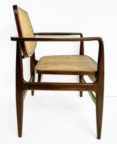 Sergio Rodrigues Sergio Rodrigues Jacaranda Caned Oscar Armchairs Brazil Pair - 4330468