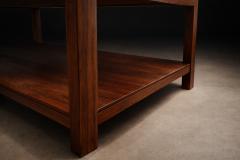 Sergio Rodrigues Sergio Rodrigues Pair of Brazilian Rosewood White Marble Side Tables 1960s - 4659583