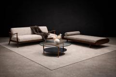 Sergio Rodrigues Sergio Rodrigues Rosewood Daybed in Taupe Boucle Brazil 1960s - 4526679