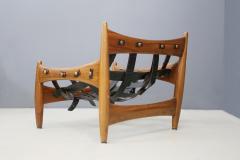 Sergio Rodrigues Sergio Rodrigues for Isa Bergamo Sheriff Lounge Chair and ottoman signed 1950s - 1508813