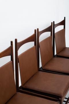 Sergio Rodrigues Set of 5 Mid Century Modern Cantu Alta Chairs by Sergio Rodrigues Brazil 1960s - 4232319