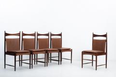 Sergio Rodrigues Set of 5 Mid Century Modern Cantu Alta Chairs by Sergio Rodrigues Brazil 1960s - 4232337