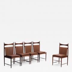 Sergio Rodrigues Set of 5 Mid Century Modern Cantu Alta Chairs by Sergio Rodrigues Brazil 1960s - 4235862