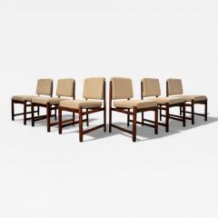 Sergio Rodrigues Set of 6 of Marco Chairs in Rosewood Leather Lot 128 586 813 - 4634586