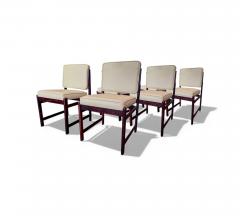 Sergio Rodrigues Set of 6 of Marco Chairs in Rosewood Leather Sergio Rodrigues 1960s - 4431847