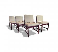 Sergio Rodrigues Set of 6 of Marco Chairs in Rosewood Leather Sergio Rodrigues 1960s - 4431848