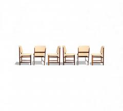Sergio Rodrigues Set of 6 of Marco Chairs in Rosewood Leather Sergio Rodrigues 1960s - 4431850