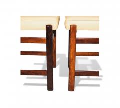 Sergio Rodrigues Set of 6 of Marco Chairs in Rosewood Leather Sergio Rodrigues 1960s - 4431851