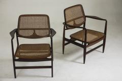 Sergio Rodrigues Set of Two Mid Century Modern Oscar Armchairs by Sergio Rodrigues Brazil 1956 - 2231074