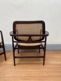 Sergio Rodrigues Set of Two Mid Century Modern Oscar Armchairs by Sergio Rodrigues Brazil 1956 - 3616573