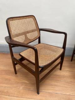 Sergio Rodrigues Set of Two Mid Century Modern Oscar Armchairs by Sergio Rodrigues Brazil 1956 - 3616576