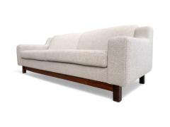 Sergio Rodrigues Sofa Caola in Rosewood Grey Boucle Sergio Rodrigues 1960 Lot 53A - 4215493