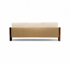 Sergio Rodrigues Sofa Millor in Rosewood Fabric Leather Sergio Rodrigues 1960s Lot 67A - 4351170