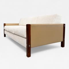 Sergio Rodrigues Sofa Millor in Rosewood Fabric Leather Sergio Rodrigues 1960s Lot 67A - 4627509