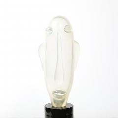 Sergio Rossi Mid Century Hand Blown Murano Opalescent Glass Head Sculpture by Sergio Rossi - 4622654
