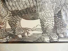 Sergio Sanchez Santamaria Rinocerontes Wood Engraving by Sergio Sanchez Santamaria Homage to Durer - 2173728