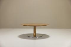Sergio Saporiti Round Coffee Table In Birds Eye Maple By Sergio Saporiti Italy 1980s - 3429583