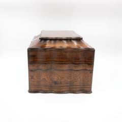 Serpentine Colonial Coromandel Box with Tea Canisters Anglo Indian circa 1850 - 4420804