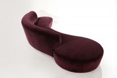 Serpentine Sofa by Vladimir Kagan in Burgundy Mohair Model 150BS - 2677262