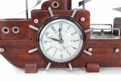 Sessions United Mid Century Clipper Ship Electrified Table Clock - 4671987