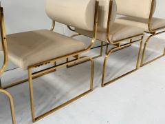 Set 6 Brass Dining Chairs 1980 - 4376773