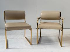 Set 6 Brass Dining Chairs 1980 - 4376777