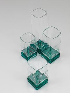 Set Of 24 Luigi Bormioli Postmodern Light Music Monet Glasses Italy 1980s - 4421628