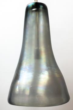 Set Of 3 Large Greige Iridescent Pendants Contemporary UL Certified - 3039993