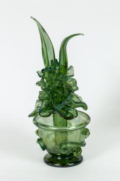 Set Of 3 Large Unique Murano Blown Potted Flora Form Sculptures - 4096187