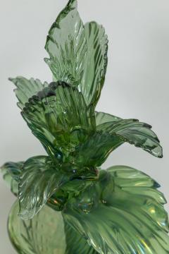 Set Of 3 Large Unique Murano Blown Potted Flora Form Sculptures - 4096235