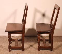 Set Of 4 Lorraine Chairs From The 18th Century In Oak - 3399284
