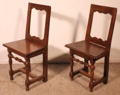 Set Of 4 Lorraine Chairs From The 18th Century In Oak - 3399285