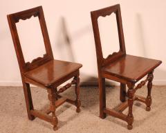 Set Of 4 Lorraine Chairs From The 18th Century In Oak - 3399287