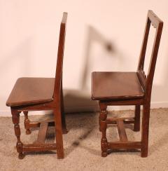 Set Of 4 Lorraine Chairs From The 18th Century In Oak - 3399290