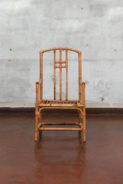 Set Of 4 Mid Century Bamboo Chairs - 3723096