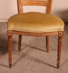 Set Of 6 Chairs And Two Louis XVI Armchairs 18th Century - 2419996