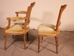 Set Of 6 Chairs And Two Louis XVI Armchairs 18th Century - 2419998