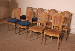 Set Of 8 Directoire Period Oak Chairs - 3933736