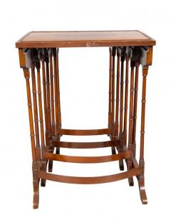 Set Of Edwardian Satinwood And Mahogany Quartetto Tables - 4152713