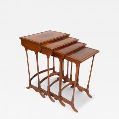 Set Of Edwardian Satinwood And Mahogany Quartetto Tables - 4219035