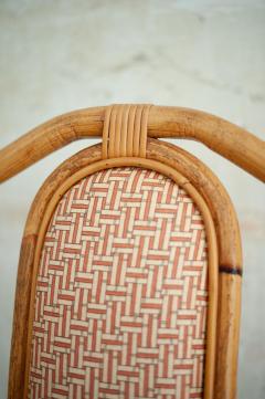 Set Of Eight Bamboo Chairs Italy 1980s - 4572219