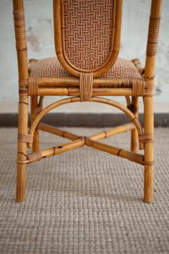 Set Of Eight Bamboo Chairs Italy 1980s - 4572229
